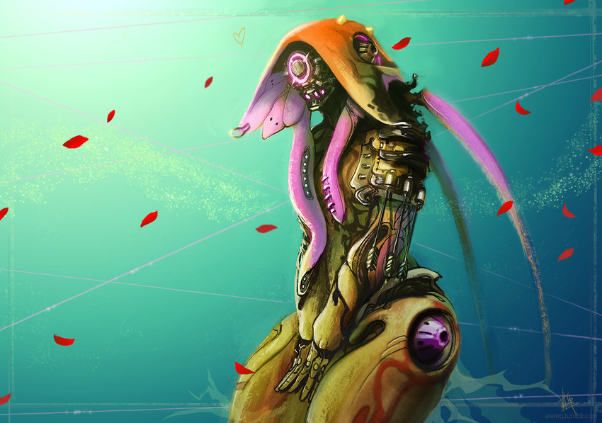 1_eye alien awrrrq digital_extremes female humanoid ivara_(warframe) not_furry petals rose_petals solo tencent tenno thick_thighs warframe