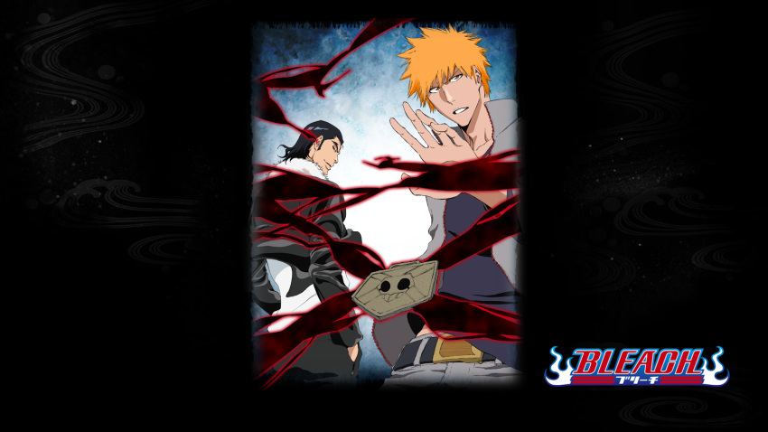 2boys 2guy bleach ginjou_kuugo highres ichigo kurosaki_ichigo multiple_boys orange_hair wallpaper