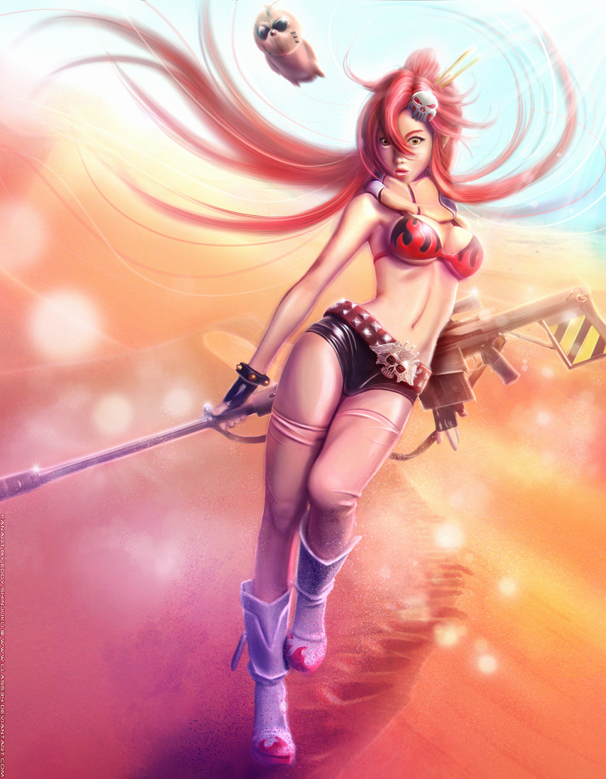 boota female hair_ornament highres ponytail red_hair tengen_toppa_gurren_lagann yoko yoko_littner