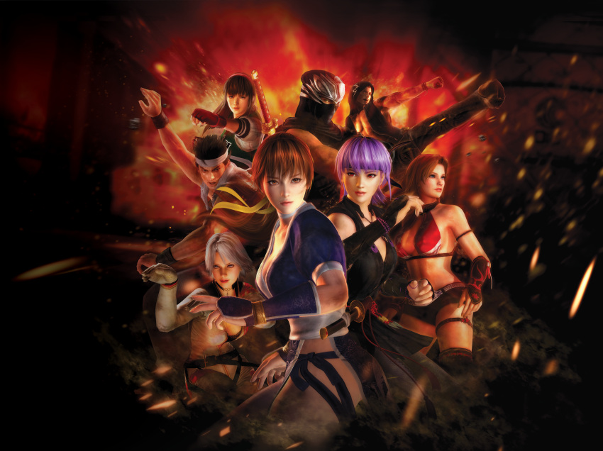 ayane_(doa) cg christie dead_or_alive dead_or_alive_5 hitomi kasumi rig ryu_hayabusa tina_armstrong