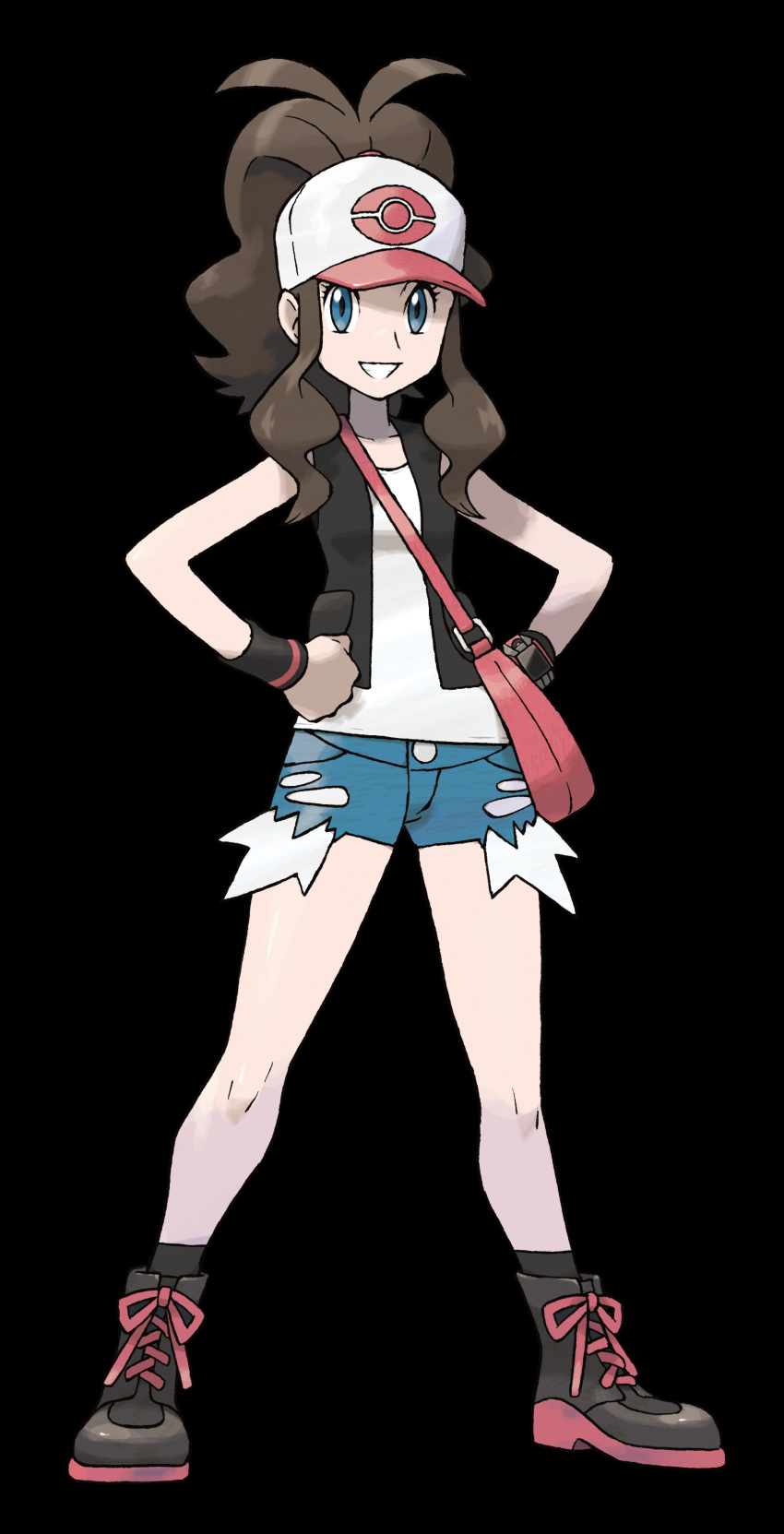 absurdres highres nintendo official_art pokemon pokemon_(game) pokemon_bw solo standing sugimori_ken touko_(pokemon)