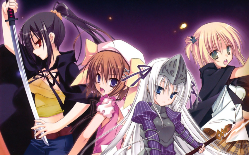 eucliwood_hellscythe haruna_(kore_wa_zombie_desu_ka?) kore_wa_zombie_desu_ka? maelstrom seraphim_(kore_wa_zombie_desu_ka?)