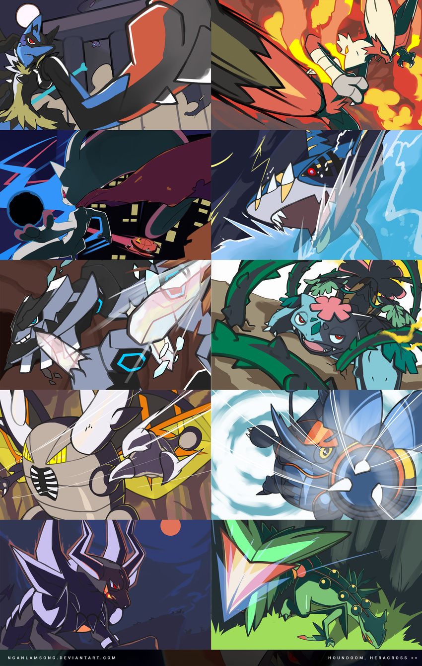 absurd_res ambiguous_gender blue_eyes generation_1_pokemon generation_5_pokemon generation_6_pokemon genesect hi_res legendary_pokemon mega_blaziken mega_evolution mega_heracross mega_houndoom mega_lucario mega_mewtwo mega_mewtwo_y mega_pinsir mega_sceptile mega_sharpedo mega_steelix mega_venusaur mew_(pokemon) multiple_images nganlamsong nintendo pokemon pokemon_(species) red_eyes shiny_pokemon solo yellow_eyes