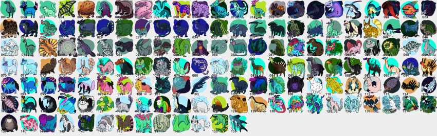 absurd_res anthro antlers bandai_namco beak biped blue_body blue_markings brown_body creatures digimon digital_media_(artwork) ear_tuft feathered_crest feathered_wings feathers fin fish frill_(anatomy) full-length_portrait fur green_body green_markings head_crest hi_res horn hors long_body long_ears long_neck mammal marine markings membrane_(anatomy) membranous_wings monster multiple_images neck_frill nintendo number orange_body partitioning pink_body pink_markings pokemon portrait purple_body purple_markings quadruped red_markings ring_(marking) ringed_tail shestaroo side_view sitting solo spots spotted_body standing striped_markings striped_tail stripes tail tail_markings tuft white_body white_fur wings