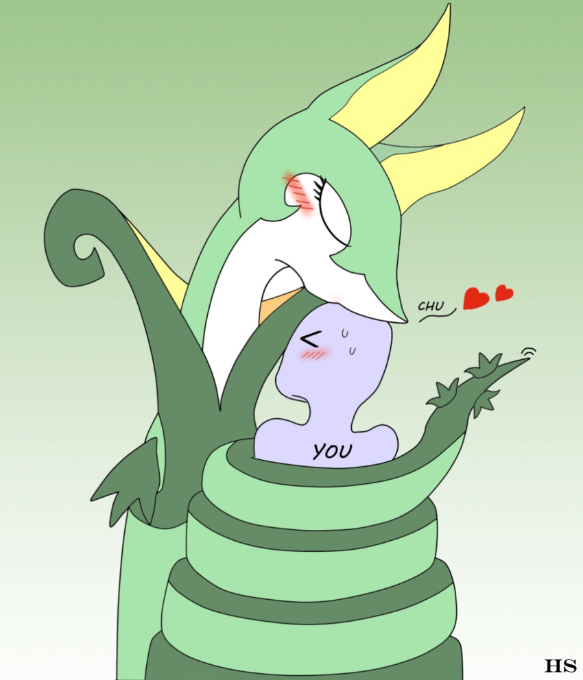 2019 anon big_dom_small_sub bodily_fluids closed_eyes coiling dominant dominant_female dominant_feral duo female feral feral_dominating_human generation_5_pokemon heart_symbol hi_res hoodie_stalker human human_on_feral interspecies kissing larger_female male male/female mammal nintendo pokemon pokemon_(species) pokephilia reptile scalie serperior simple_background size_difference smaller_male sweat tail tail_coil wrap zoophilia