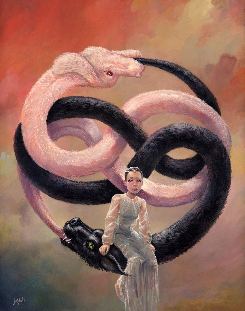 aaron_jasinski asian_mythology auryn bodily_fluids canid canine canis clothing crying dragon dress east_asian_mythology eastern_dragon falkor female feral fur furred_dragon furred_scalie gmork group hi_res human hybrid luck_dragon male mammal mythological_creature mythological_scalie mythology ouroboros pink_body pink_fur scalie tears the_childlike_empress the_neverending_story wolf