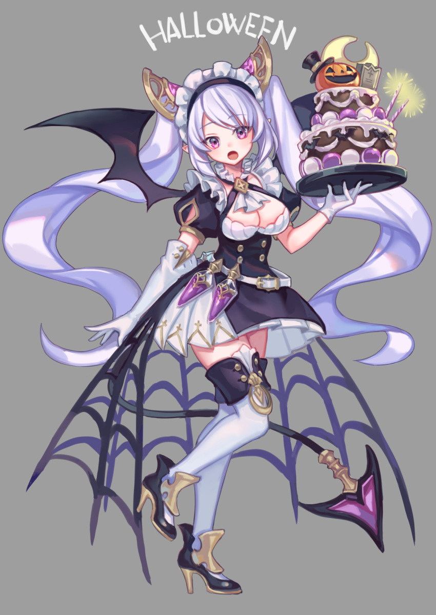 cleavage halloween heels maid pointy_ears tagme tail thighhighs wings zoff_(daria)