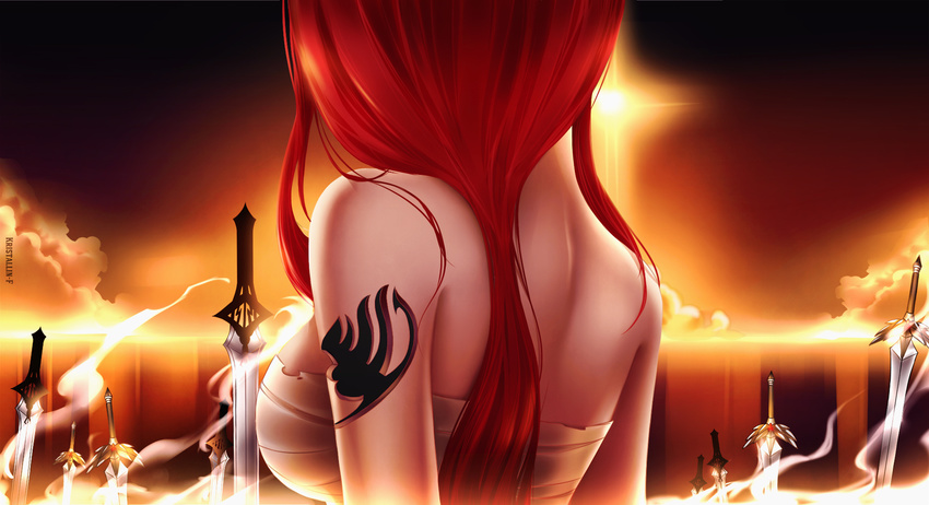 erza_scarlet fairy_tail kristallin-f sword tagme