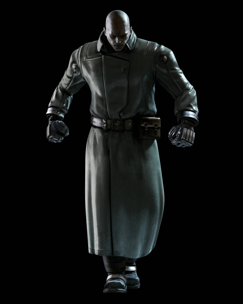 absurdres bald capcom facebook highres mr_x official_art resident_evil resident_evil_operation_raccoon_city trench_coat tyrant