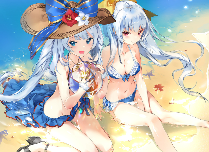 akiru bikini fate/grand_order heels kiyohime_(fate/grand_order) marie_antoinette_(fate/grand_order) swimsuits