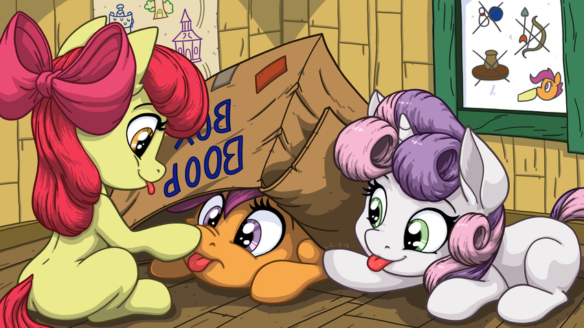 16:9 2015 accessory all_fours apple_bloom_(mlp) blep boop bow_(feature) bow_accessory bow_ribbon box centered_hair_bow closed_eyes clothing container earth_pony equid equine female feral friendship_is_magic fur green_eyes group hair hair_accessory hair_ribbon hairbow hasbro hi_res horn horse in_box in_container inside latecustomer lying mammal multicolored_hair my_little_pony mythological_creature mythological_equine mythology orange_eyes photo picture_frame pink_hair pony purple_eyes purple_hair red_body red_fur red_hair ribbons scootaloo_(mlp) sitting sweetie_belle_(mlp) tongue tongue_out two_tone_hair unicorn white_body white_fur widescreen wood yellow_body yellow_fur young young_feral