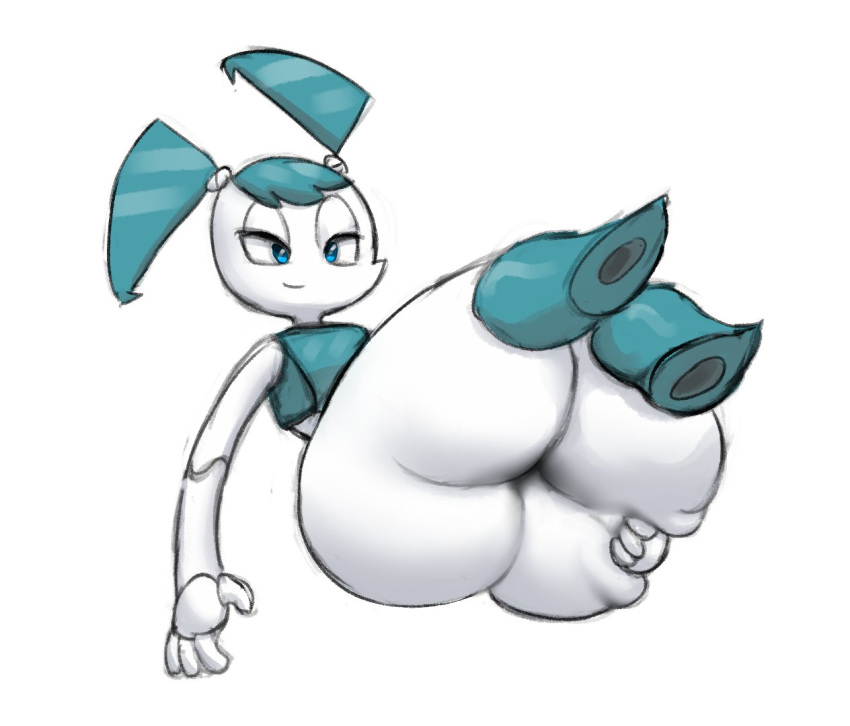 ass female female_focus female_only jenny_wakeman legs_up lickagoat my_life_as_a_teenage_robot nickelodeon thick_thighs thighs xj-9