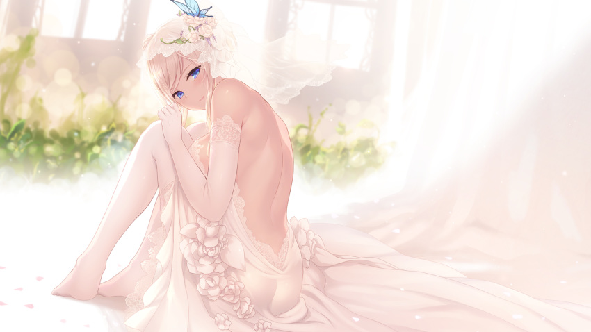 aqua_eyes blonde_hair boku_wa_tomodachi_ga_sukunai cait kashiwazaki_sena wedding_attire