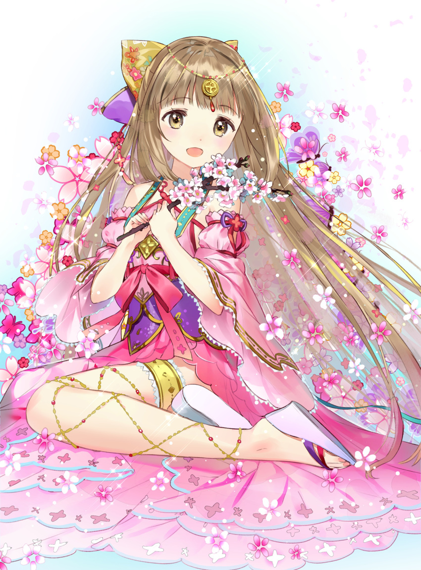 akiru garter japanese_clothes the_idolm@ster the_idolm@ster_cinderella_girls the_idolm@ster_cinderella_girls_starlight_stage yorita_yoshino