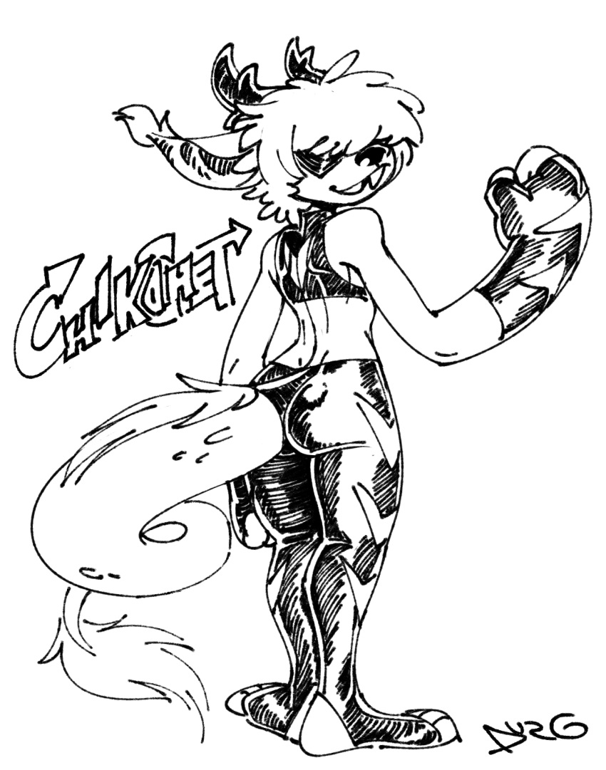 alter_ego anthro chiko_(durg) clothing dragon durg_(artist) felid feline hi_res hybrid mammal monochrome mythological_creature mythological_scalie mythology scalie secret_identity spandex superhero tail tight_clothing