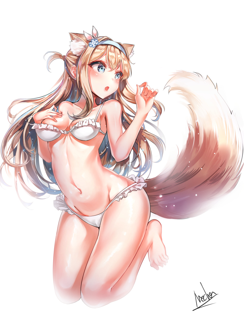 alswp5806 animal_ears bikini girls_frontline suomi_kp31_(girls_frontline) swimsuits tail