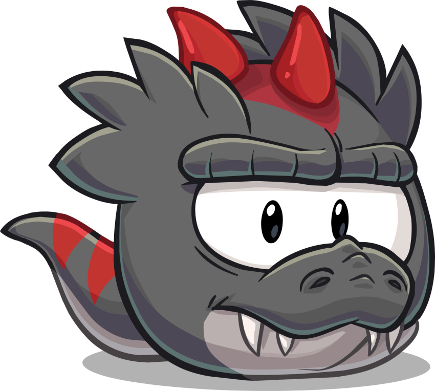 alpha_channel ambiguous_gender club_penguin dinosaur_puffle fangs full-length_portrait hi_res horn looking_at_viewer official_art portrait puffle solo tail teeth toony unknown_artist