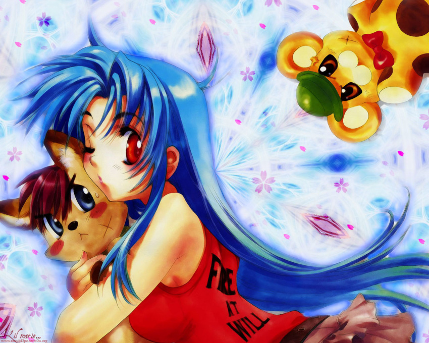 bonta-kun chidori_kaname full_metal_panic fumoffu sagara_sousuke