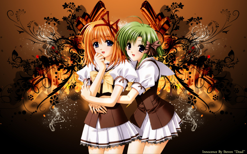 fuyou_kaede green_hair seifuku shigure_asa shuffle