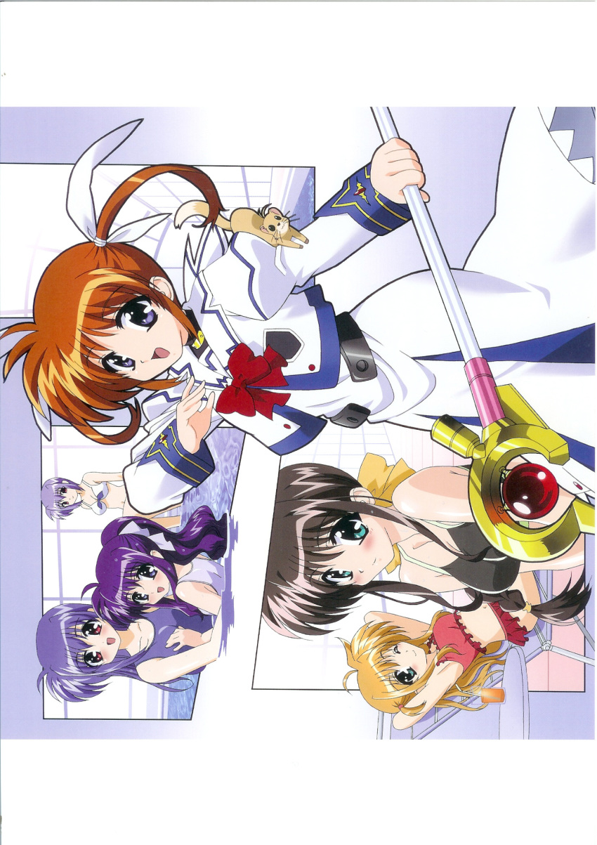 alisa_bannings bikini mahou_shoujo_lyrical_nanoha noel_k_ehrlichkeit okuda_yasuhiro screening swimsuits takamachi_miyuki takamachi_nanoha tsukimura_shinobu tsukimura_suzuka