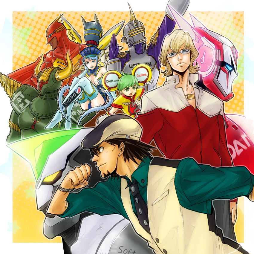 6+boys antonio_lopez bad_id bad_pixiv_id bare_shoulders barnaby_brooks_jr blonde_hair blue_eyes blue_hair blue_rose boots breasts brown_eyes brown_hair cabbie_hat cape chinese_clothes cleavage detached_sleeves dragon_kid dual_persona earrings elbow_gloves epaulettes facial_hair fire_emblem_(tiger_&_bunny) glasses gloves green_eyes green_hair hat helmet high_heels highres horns huang_baoling ivan_karelin jacket jewelry kaburagi_t_kotetsu karina_lyle keith_goodman lipstick makeup mask medium_breasts multiple_boys multiple_girls natano_hisanori nathan_seymour necklace necktie origami_cyclone power_armor power_suit red_jacket rock_bison shoes short_hair shorts shuriken sky_high spandex stubble superhero thigh_boots thighhighs tiger_&_bunny waistcoat watch wristwatch