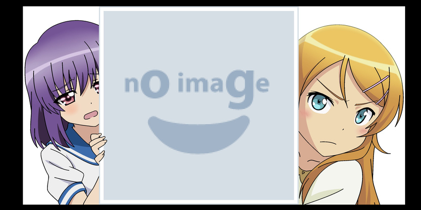 a_master_is_out blonde_hair emu_emu! highres kirino kousaka_kirino mm! no_image ore_no_imouto_ga_konna_ni_kawaii_wake_ga_nai peeking_out