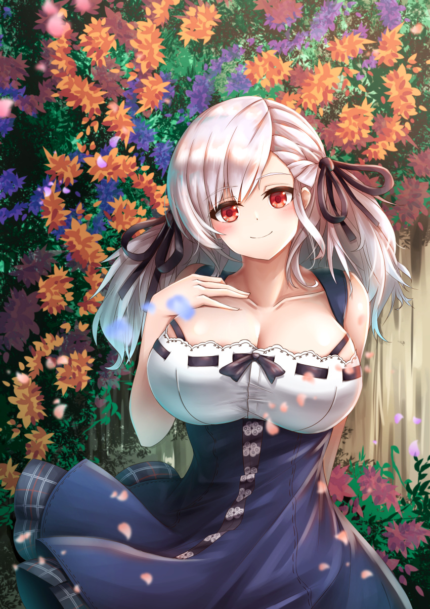 breast_hold cleavage girls_frontline kkumdol spas-12_(girls_frontline)