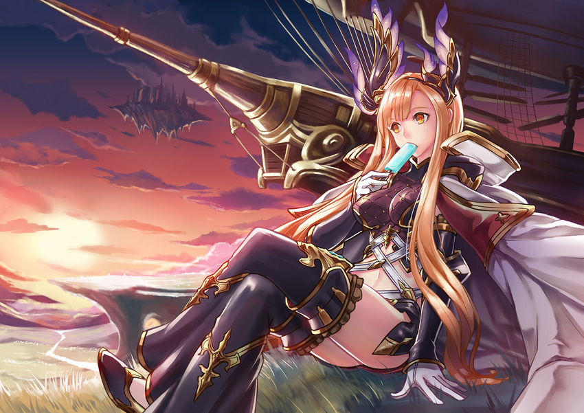 granblue_fantasy iyokamioto song_(granblue_fantasy) tagme thighhighs