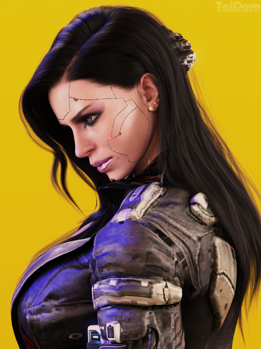 3d 3d_(artwork) 3dx ass back cyberpunk_2077 pinup taidoro the_witcher_3:_wild_hunt yennefer