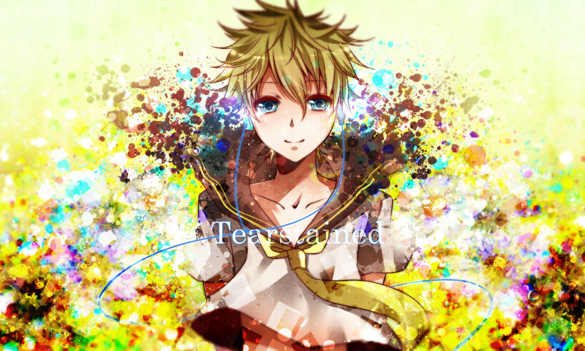 blonde_hair headphones kagamine_len nou vocaloid