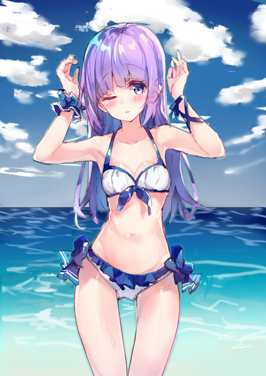 aikatsu! bikini cleavage hikami_sumire makiss012_ak swimsuits