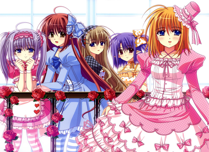 daisy_(shuffle) fuyou_kaede lisianthus nishimata_aoi possible_duplicate primula ruri_matsuri shuffle!