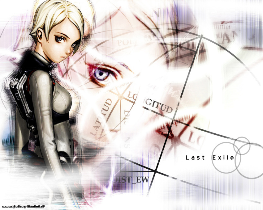 blonde_hair blue_eyes bodysuit flightsuit last_exile short_hair tatiana_wisla