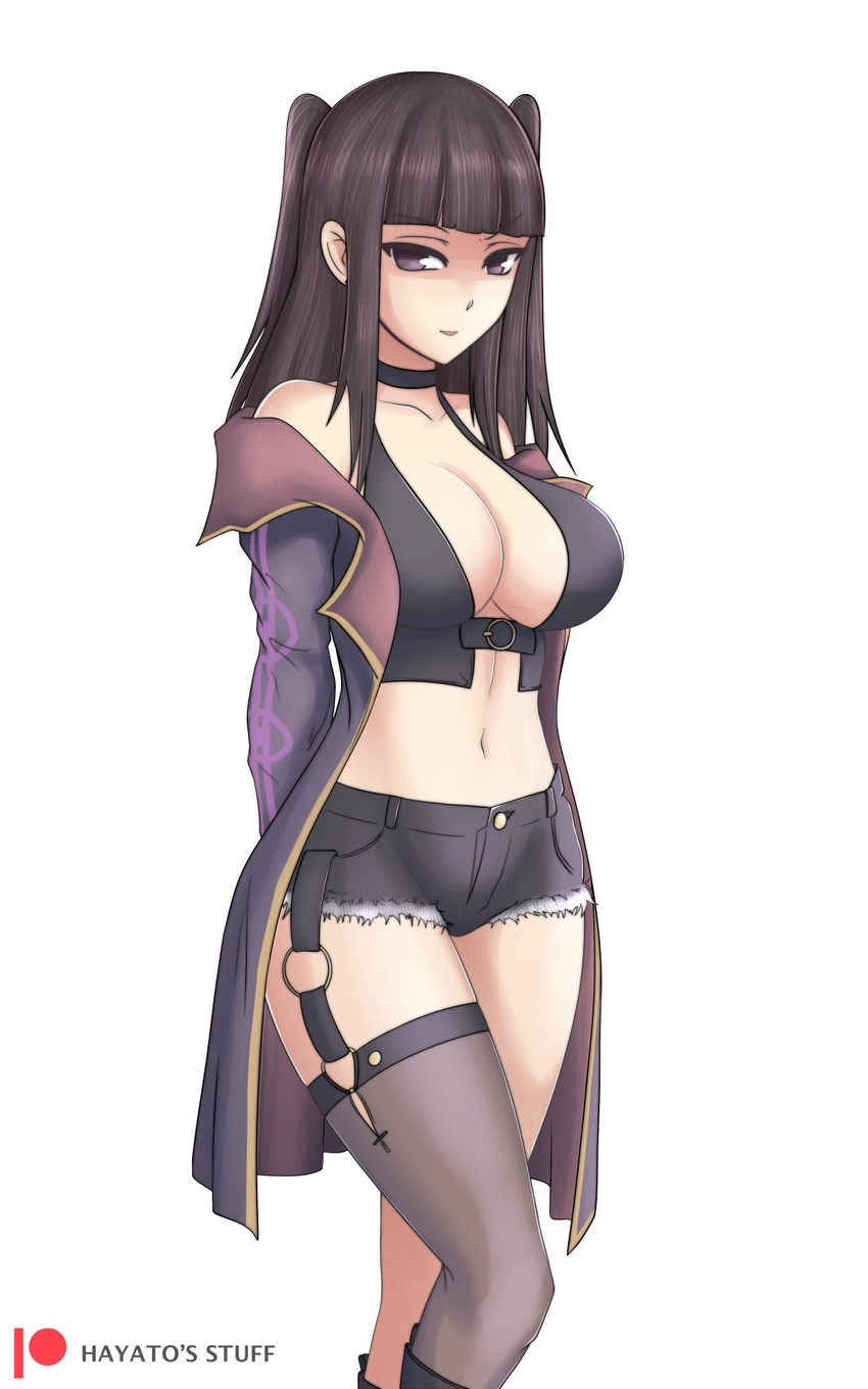 black_hair breasts female female_only fire_emblem fire_emblem_awakening hayato_stuff looking_at_viewer nintendo solo tharja_(fire_emblem)