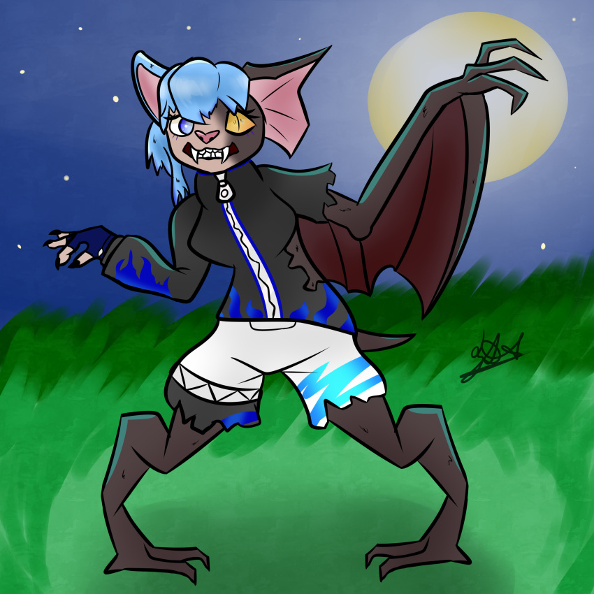 1:1 2022 absurd_res anthro bat female frost_kateca gender_transformation hi_res holidays mammal mid_transformation morphing mtf_transformation solo transformation vampire wenzyke were werebat