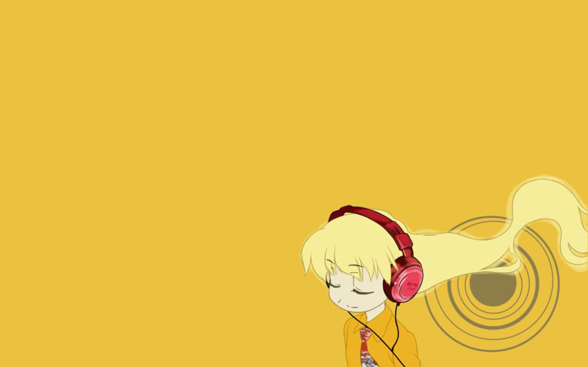 headphones pani_poni_dash rebecca_miyamoto tagme yellow