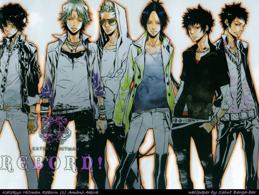 gokudera_hayato hibari_kyouya katekyou_hitman_reborn lambo rokudo_mukuro sasagawa_ryohei tagme_(character) yamamoto_takeshi