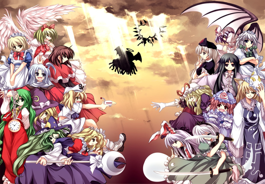 classic_kirisame_marisa evil_eye_sigma flandre_scarlet gengetsu houraisan_kaguya izayoi_sakuya kazami_yuuka kirisame_marisa kitashirakawa_chiyuri konpaku_youmu mima mugetsu_(touhou) okazaki_yumemi parody reisen_udongein_inaba remilia_scarlet riviera saigyouji_yuyuko shinki touhou yagokoro_eirin yakumo_ran yakumo_yukari yumeko