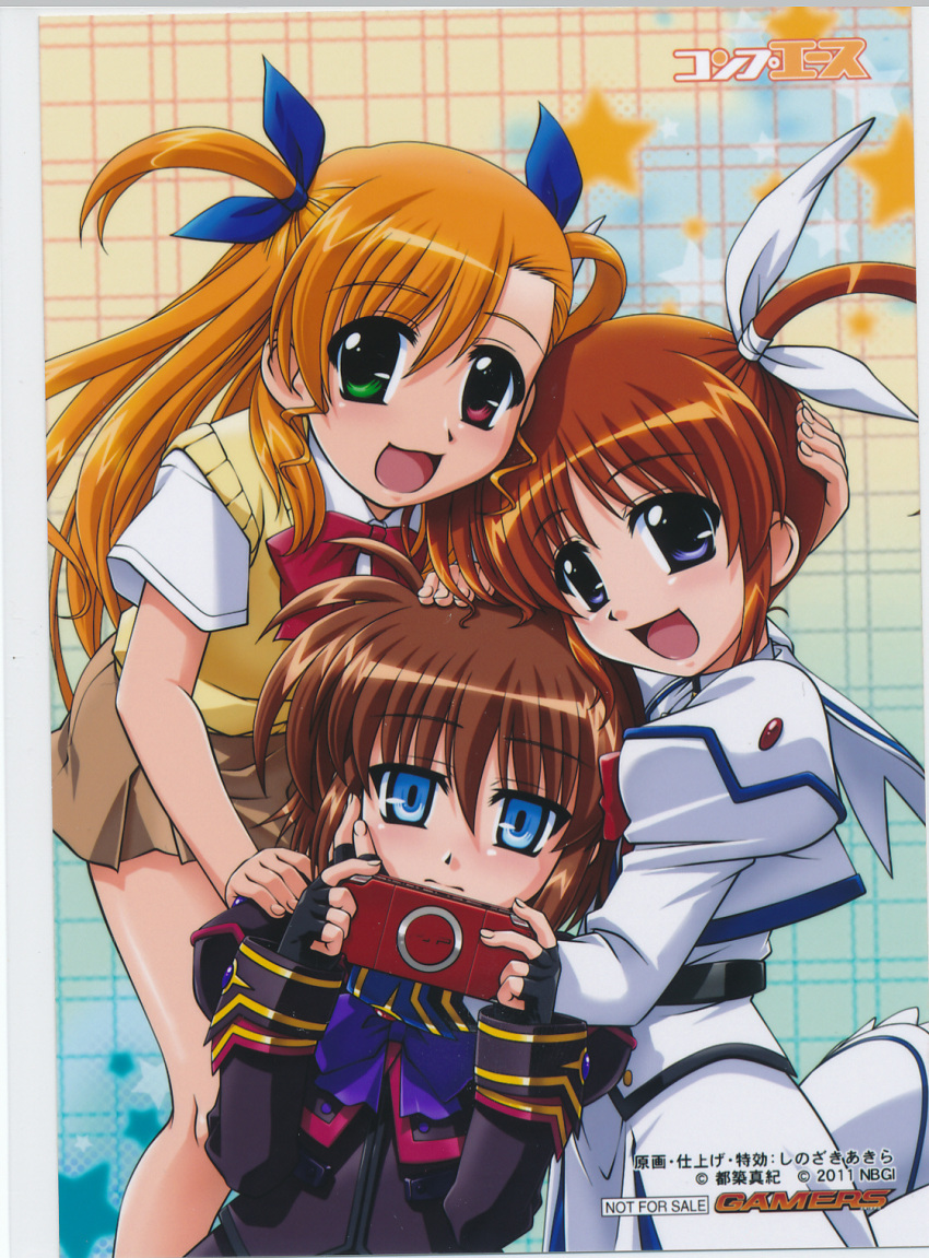 mahou_shoujo_lyrical_nanoha mahou_shoujo_lyrical_nanoha_a's_the_gears_of_destiny material-s shinozaki_akira takamachi_nanoha vivio