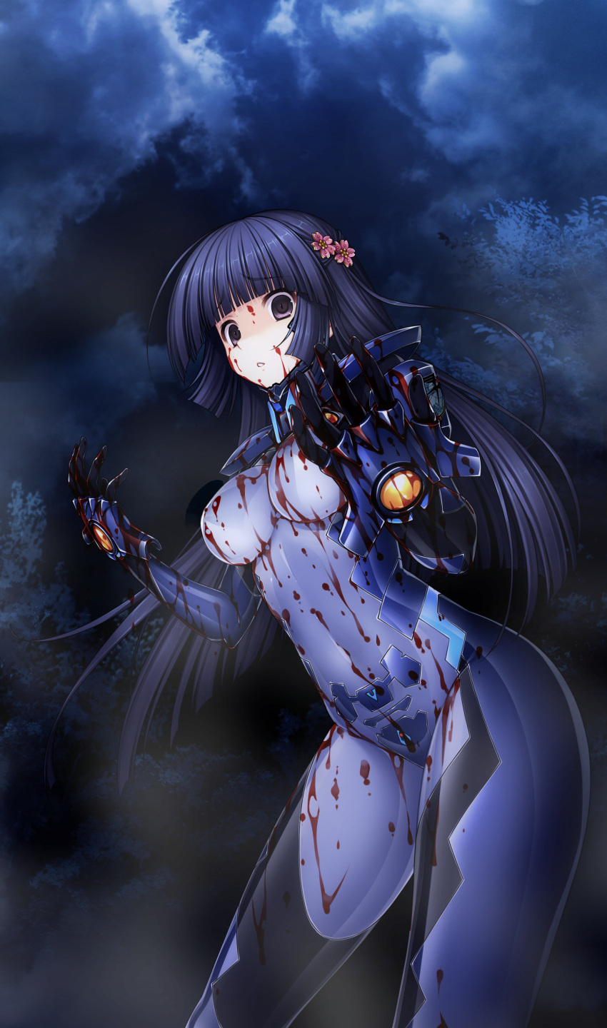 blood bodysuit muvluv muvluv_alternative_chronicles sendou_yuzuka