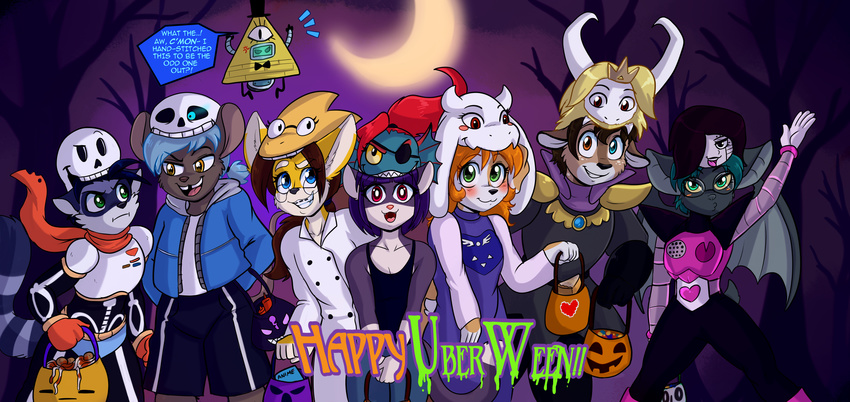 absurd_res alphys anthro asgore_dreemurr bat bill_cipher blue_eyes bone brown_body brown_fur brown_hair candy canid canine canis claire_o'conell clothed clothing cosplay costume crossover deer dessert disney domestic_cat domestic_dog english_text farron_jacques felid feline felis female fennec_fox food fox fur gravity_falls green_eyes group hair halloween hi_res holidays kibbles_(uberquest) kylar_mclaughlin lolicon long_hair mammal mason_hamrell mettaton mettaton_ex moon multicolored_body multicolored_fur murid murine night orange_hair papyrus_(undertale) plant procyonid purple_body purple_fur purple_hair raccoon rat red_eyes rodent sans_(undertale) sesame_akane skeleton skidd sky text toriel tree trick_or_treat true_fox two_tone_body two_tone_fur uberquest undertale undertale_(series) undyne white_body white_fur yellow_body yellow_fur young