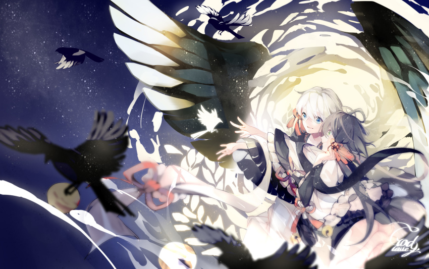 asian_clothes godlailer luo_tianyi vocaloid wings