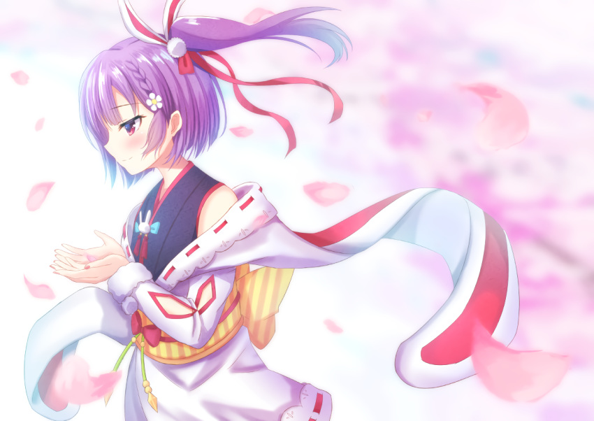 cherry_blossoms flat_chest flowers tagme_(artist) tenjin_kotone tenjin_kotone_(channel)