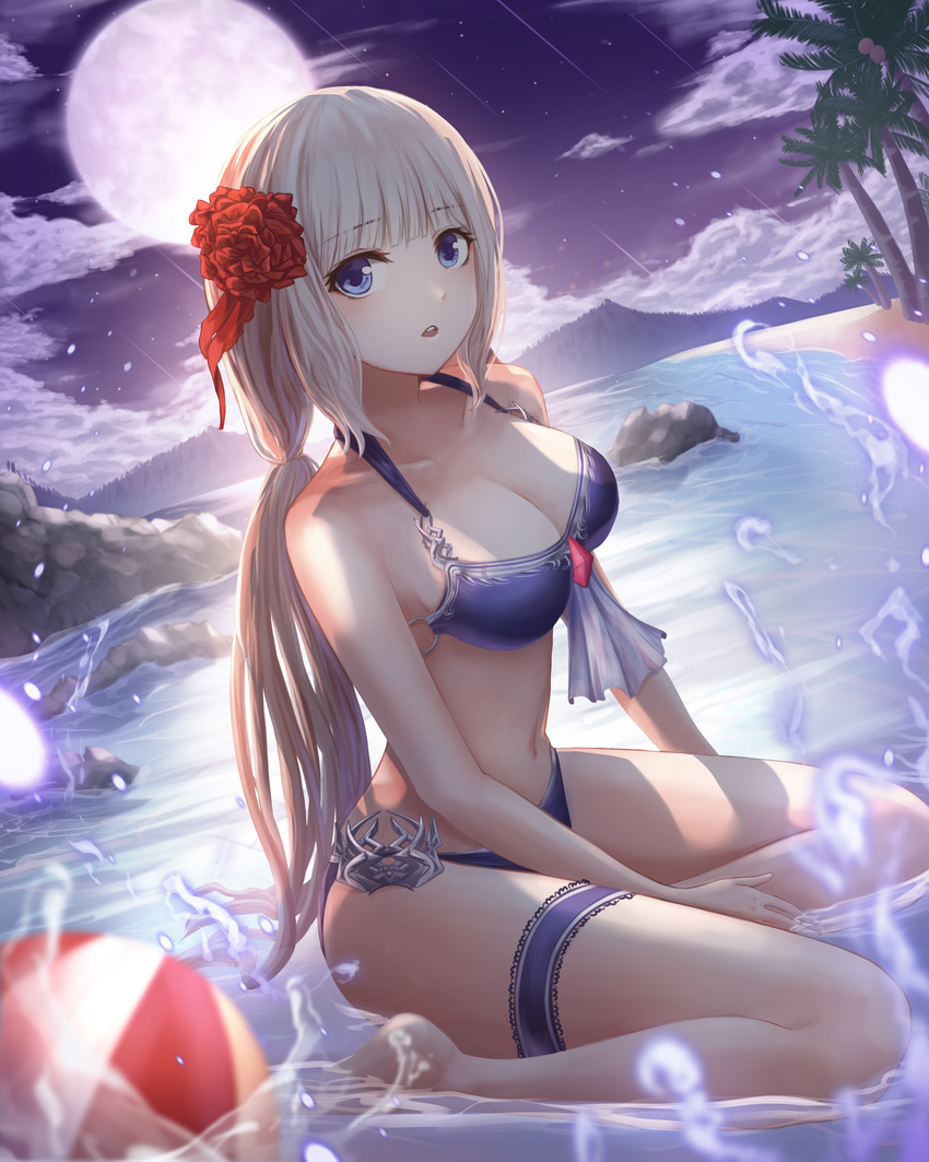 bikini cleavage garter nani_(goodrich) swimsuits wet