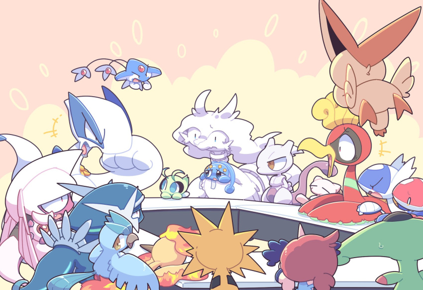 ambiguous_gender angry anthro argument articuno avian azelf bird bodily_fluids celebi dialga fairy feral generation_1_pokemon generation_2_pokemon generation_3_pokemon generation_4_pokemon generation_5_pokemon group hi_res ho-oh holding_another keldeo latias latios legendary_pokemon lugia mammal manaphy mewtwo moltres mythological_creature mythology nettsuu nintendo palkia pokemon pokemon_(species) reshiram rodent shaded simple_background size_difference surprised_expression sweat sweatdrop victini worried worried_look yelling zapdos