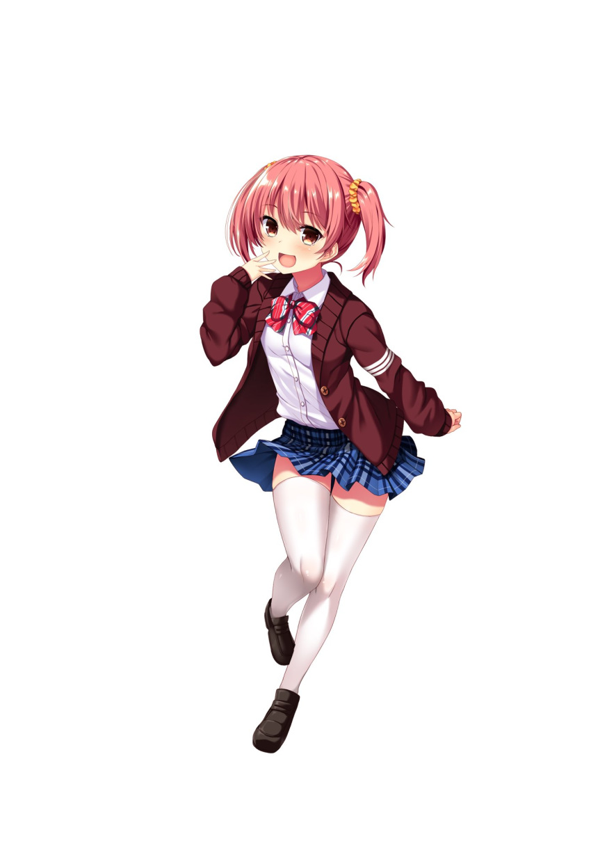 jitaku_studio real_eroge_situation!_2 seifuku skirt_lift sweater tagme thighhighs