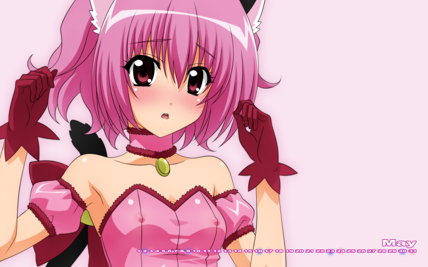 calendar erect_nipples mew_ichigo momomiya_ichigo over_drive sugimura_tomokazu tokyo_mew_mew wave_ride