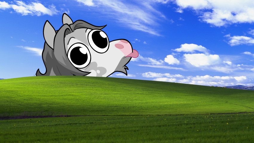 absurd_res anthro equid equine field glue_(irradiatedpiratebooty) hi_res horse invalid_tag irradiatedpiratebooty male mammal meme microsoft microsoft_windows silly silly_face solo toony wallpaper windows_vista windows_xp