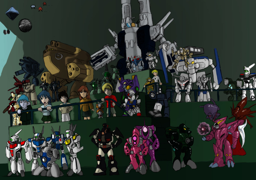 1980s_(style) 1990s_(style) 2boys 4girls angel_(evangelion) annotation_request armd armor artist_request bad_anatomy bad_deviantart_id bad_id bad_source battletech choujikuu_kidan_southern_cross choujikuu_seiki_orguss choujikuu_yousai_macross crossover dana_sterling destroid esbeliben eva_01 evangelion_(mecha) glaug gundam hayase_misa horns ichijou_hikaru israfel_(evangelion) jeanne_francaix kidou_keisatsu_patlabor kikou_souseiki_mospeada leliel_(evangelion) lisa_hayes lord_feff lynn_minmay macross macross:_do_you_remember_love? macross_2 macross_zero mad_cat_(battletech) mardook mecha meltrandi monster_destroid mospeada multiple_boys multiple_girls neon_genesis_evangelion non-humanoid_robot nousjadeul-ger orguss orguss_(mecha) phalanx_(destroid) power_armor power_suit quamzin_kravshera queadluun-nona queadluun-rau quimeliquola ramiel_(evangelion) regult retro_artstyle rick_hunter robot robotech roiquonmi rx-78-2 science_fiction sdf-1 sdp-1_stampede_valkyrie shoulder_cannon single_horn southern_cross spacecraft star_wars storm_attacker taiyou_no_kiba_dougram tie_fighter toy tread u.n._spacy variable_fighter vf-0 vf-1 vf-19 vf-1a vf-1j vf-1s vf-3000 walker_(robot) zentradi