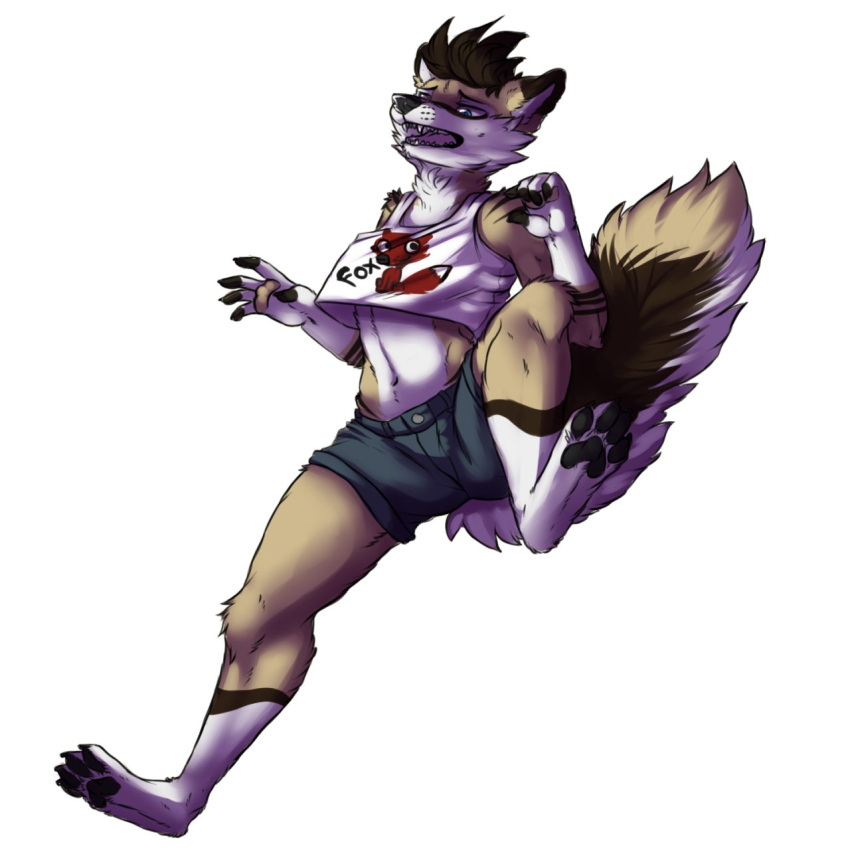 1:1 2014 4_toes anthro barefoot biped canid canine canis clothed clothing feet female fur hair hi_res hindpaw jessicathewolf mammal midriff pawpads paws shapeshifterprincess simple_background solo tan_body tan_fur toes white_background white_body white_fur wolf